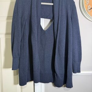 Elegant Navy Blue Women's Sweater